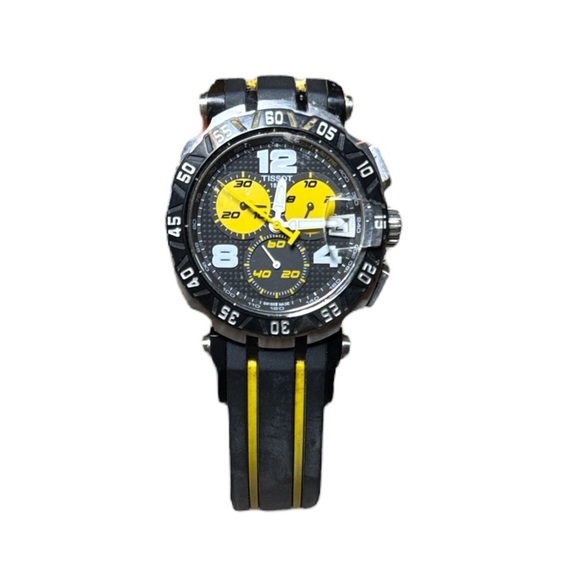 Tissot T-Race Thomas Luthi Limited Edition Chronograph Men’s Watch Black/Yellow - Picture 1 of 13